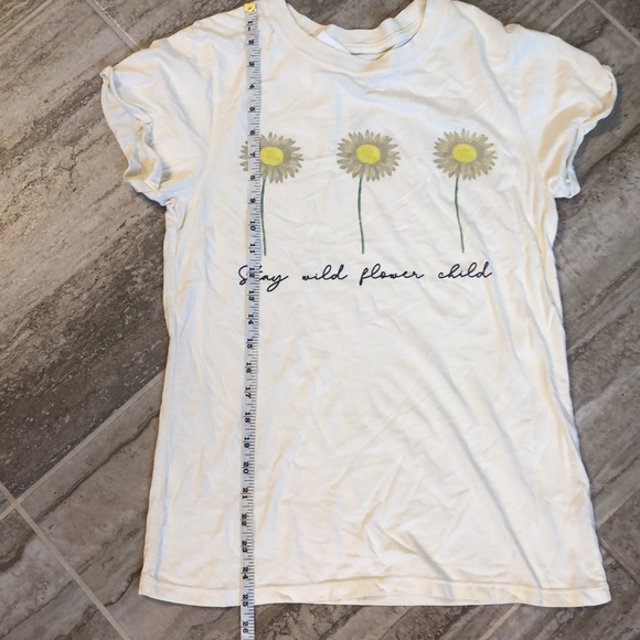 NWT PROJECT KARMA Stay Wild Flower Child Tee Shirt Small - Picture 6 of 9